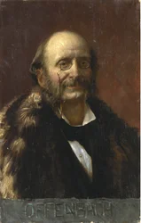 Retrato de Jacques Offenbach (1819-1880) - Anónimo - Óleo sobre tela - Colecção Privada