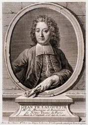 Retrato de Jean Francois Lalouette (1651-1728) compositor e diretor inglês Engraving. Século XVIII. Coleção particular milanesa