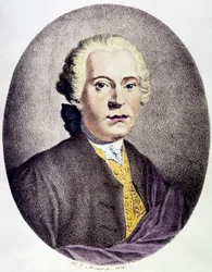 Retrato de Johan Adolf Hasse (1699-1783) Compositor barroco Gravura do século XVIII Colecção privada