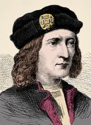 Retrato do Rei Ricardo III de Inglaterra (1452- 1485) - Retrato do Rei Ricardo III de Inglaterra