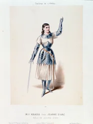 Retrato de Miss Krauss, na ópera Joana d