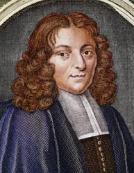 Retrato de Pierre Bayle, escritora e filósofa francesa (gravura)