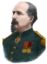 Retrato de Pierre Philippe Denfert Rochereau (Denfert-Rochereau) (1823-1878) Coronel francês.