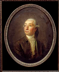 Retrato de Restif de La Bretonne (1734-1806) Escritor francês. Pintura anônima. Coleção particular.