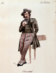 Retrato de Schaunard, de La boheme de Puccini (1892-1895)