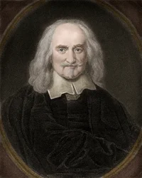 Retrato de Thomas Hobbes (1588-1679), filósofo e teórico político inglês