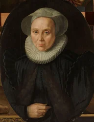 Retrato de uma mulher, c.1590 (óleo sobre painel)