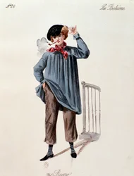 Retrato de um vendedor de rua I, de La boheme de Puccini (1892-1895)