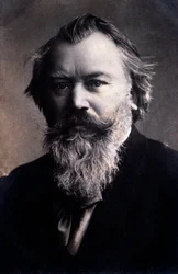 Retrato do compositor inglês Johannes Brahms (Desenho