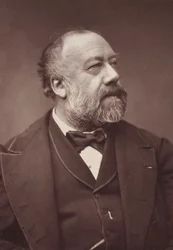 Retrato do Chansonnier Gustave Nadaud (1820-1893), Anónimo . Foto da Albumina. Coleção Particular