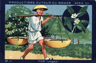 Produções em todo o mundo: A no Japão. Cromolitografia de 1933 no "Joseph-Milliat Album".