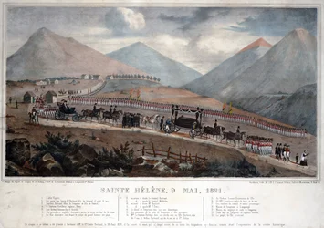 Santa Helena, 9 de Maio de 1821 - Anónima - 1839 - Litografia a cores - 59,9x84 - Colecção Privada