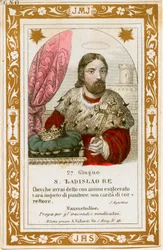 Santo: Ladislau I da Hungria (gravura