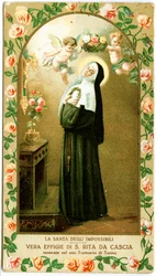 Santa Rita de Cássia (gravura