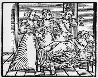 Somnic malefice - "Compendium Maleficarum", trata com bruxas, seus malefícios e suas faculdades por Francesco Maria Guazzo ou Guaccio ou Guaccius (15?? -16??) 1608 Coleção Privada
