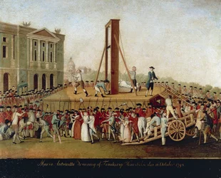 A execução de Maria Antonieta em 16 de outubro