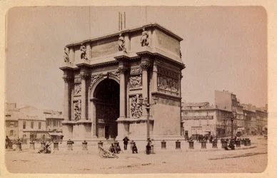 A cidade de Marselha e seus arredores por volta de 1885 -1890: o Arco do Triunfo, Coleção Particular