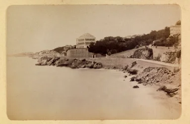 A cidade de Marselha e arredores cerca de 1885 -1890: La route de la Corniche, Colecção privada