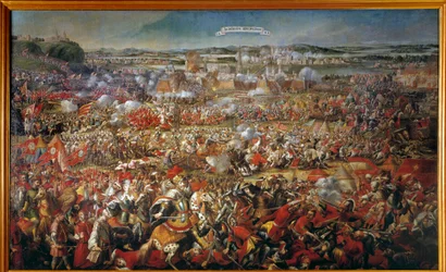 O cerco de Viena em 1683 pela pintura Ottomans Anonymous. Viena do século XVII. Museu Kunsthistorische
