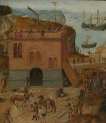 A torre de Babel, c.1490 (óleo sobre painel)