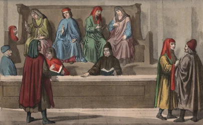 Merchant tribunal, ou tribunal de comércio - Século XV - Merchant tribunal, Itália