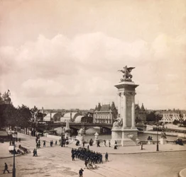Exposição Universal de 1900 - Exposição Universelle de 1900 em Paris: Pylon da ponte Alexandre III - coleção particular