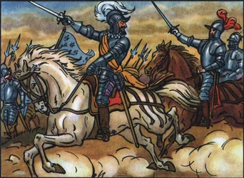 Guerra das Religiões: "O Rei Henrique IV tem a Batalha de Ivry, 14 de Março