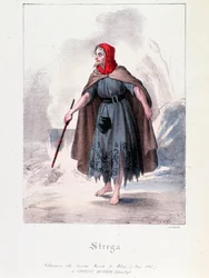 Personagem de bruxa em Macbeth, ópera de Giuseppe Verdi