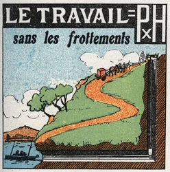 Trabalho e poder: trabalho sem fricção. Ilustração anónima a partir de 1925. Coleção privada.