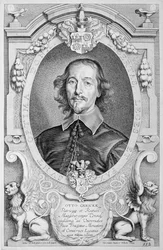 Otto von Guericke (1602-86), de &39;Portraits of Illustrious Men&39;, publicado em 1706