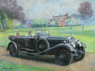 1927 Rolls Royce propriedade do Sr. H V Durose, Warwickshire