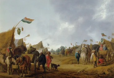 Um acampamento militar, 1634