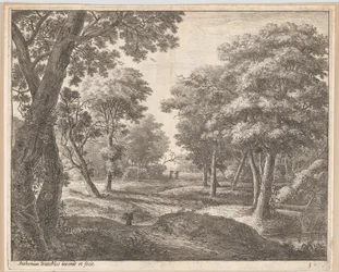 Um caminho pela floresta, século XVII.