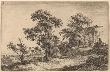 Casa de campo em uma colina