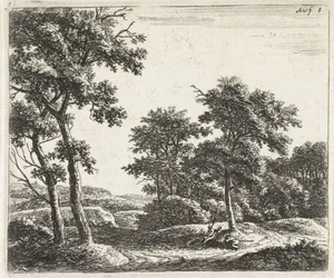 Pastores descansando debaixo de uma árvore Paisagens com árvores (título da série)