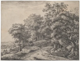 Dois homens em um buraco, século XVII.