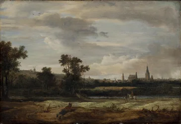 Paisagem com vista para uma cidade