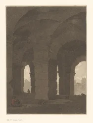 Debaixo dos arcos do Coliseu
