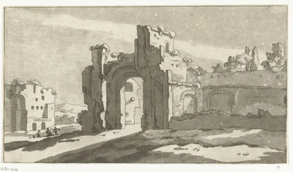 Ruínas do grande salão das Termas de Caracalla, Roma