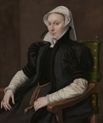 Retratos de Sir Thomas Gresham e Anne Fernely Retrato de Anne Fernely. Esposa de Sir Thomas Gresham