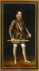 Filipe II, rei de Espanha ... (óleo sobre tela)
