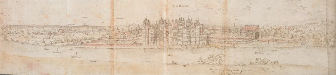 Palácio de Richmond do outro lado do Tâmisa, 1562