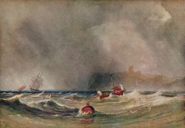 Tempestade em Whitby, 1851, 1930.
