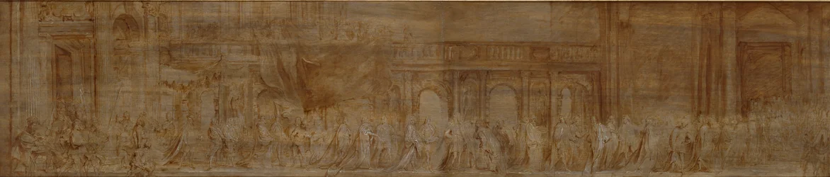 Carlos I e os Cavaleiros da Jarreteira em Procissão, 1638