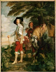 Carlos I, rei de Inglaterra, retrato da caça - ...
