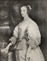 Henrietta Maria, de "Memórias de Charles de Batz-Castelmore Conde d&39;Artagnan", publicado em 1928