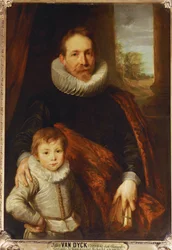 Retrato de um pai e de um filho, também conhecido como Guillaume Richardot ...