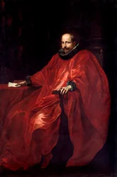 Retrato de Agostino Pallavicino (1577-1649) em Traje do Embaixador no Papa Gregoire XV Pintura de Antonie Van Dyck (1599-1641) Sol. 219,5x148 cm Genes, Galleria di Palazzo Bianco