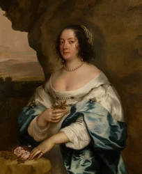Retrato de Beatrix Hammond, Condessa de Oxford, c.1620-41 (óleo sobre tela)