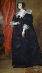 Retrato de Margaret de Lorraine (1615-1672), de Anthony van Dyck, óleo sobre tela, 204x117 cm